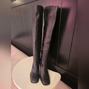 Zara Black Over the Knee Boots